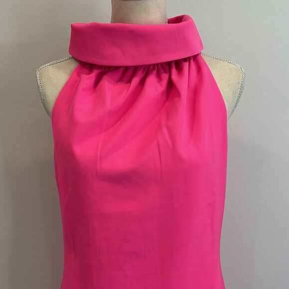 Sail to Sable Hot Pink cowl Neck dress Size Small - Picture 2 of 5